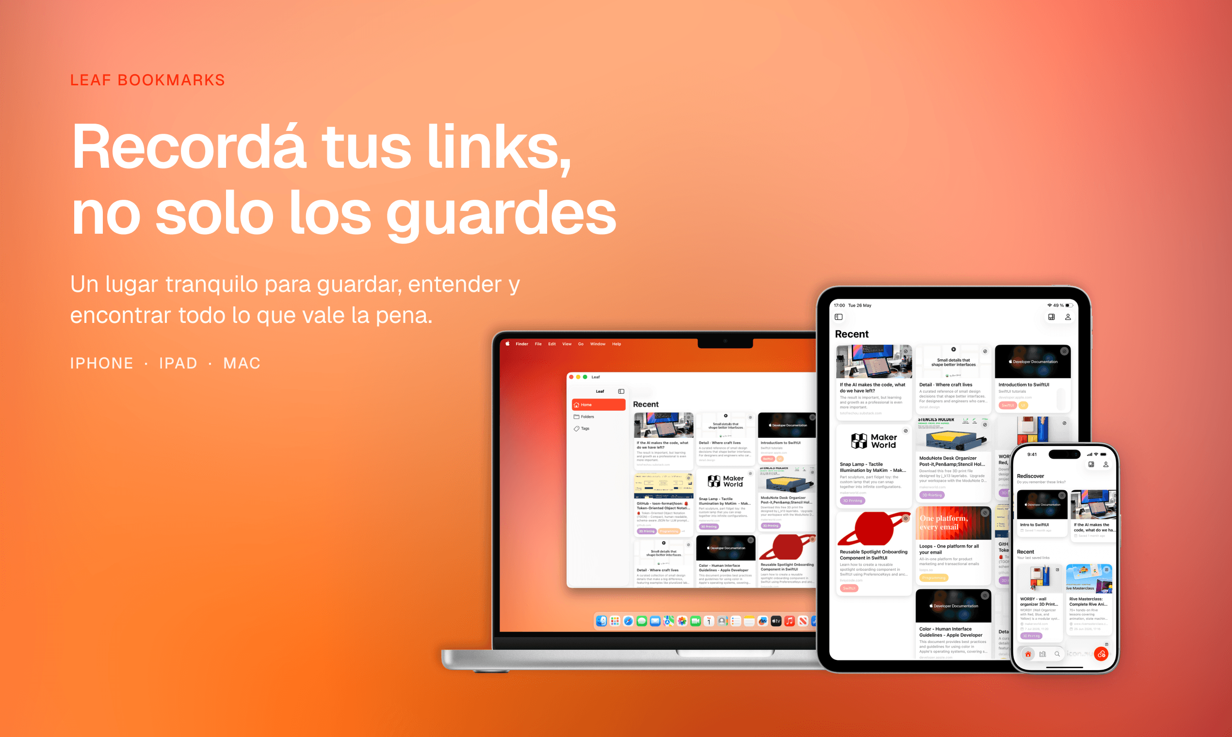 Leaf: El lugar para todos tus links